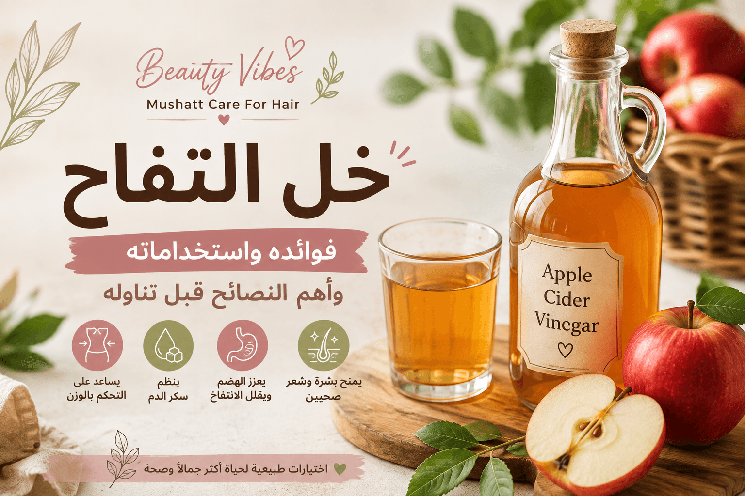 استخدامات خل التفاح